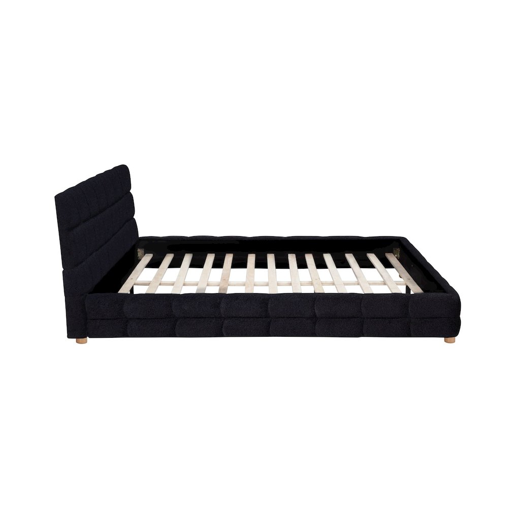 Ctalon Queen Fleece Bed, Black. Picture 6