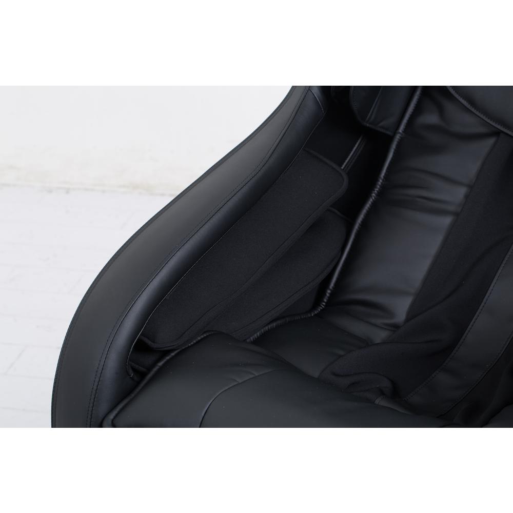 Elvis Black Faux Leather Premium Massage Chair with Bluetooth Speaker. Picture 3