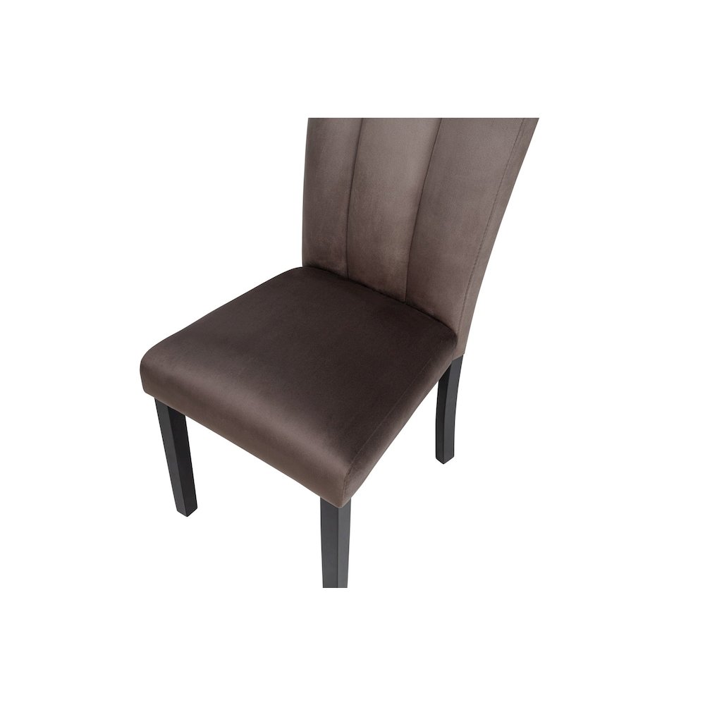 Sheridan Velvet Dining Chairs, Set of 2, Cedar Brown. Picture 3