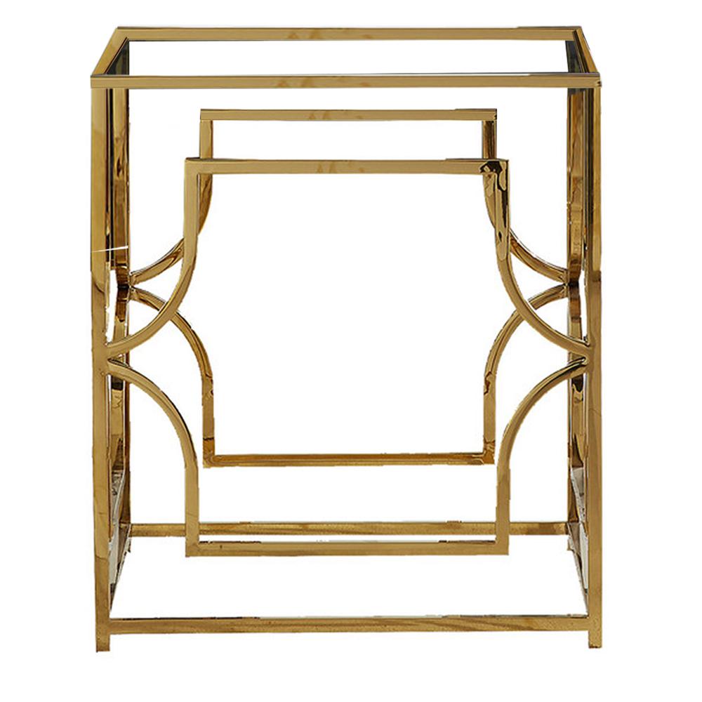 Herk Gold Plated Dining Table Base Only. Picture 1