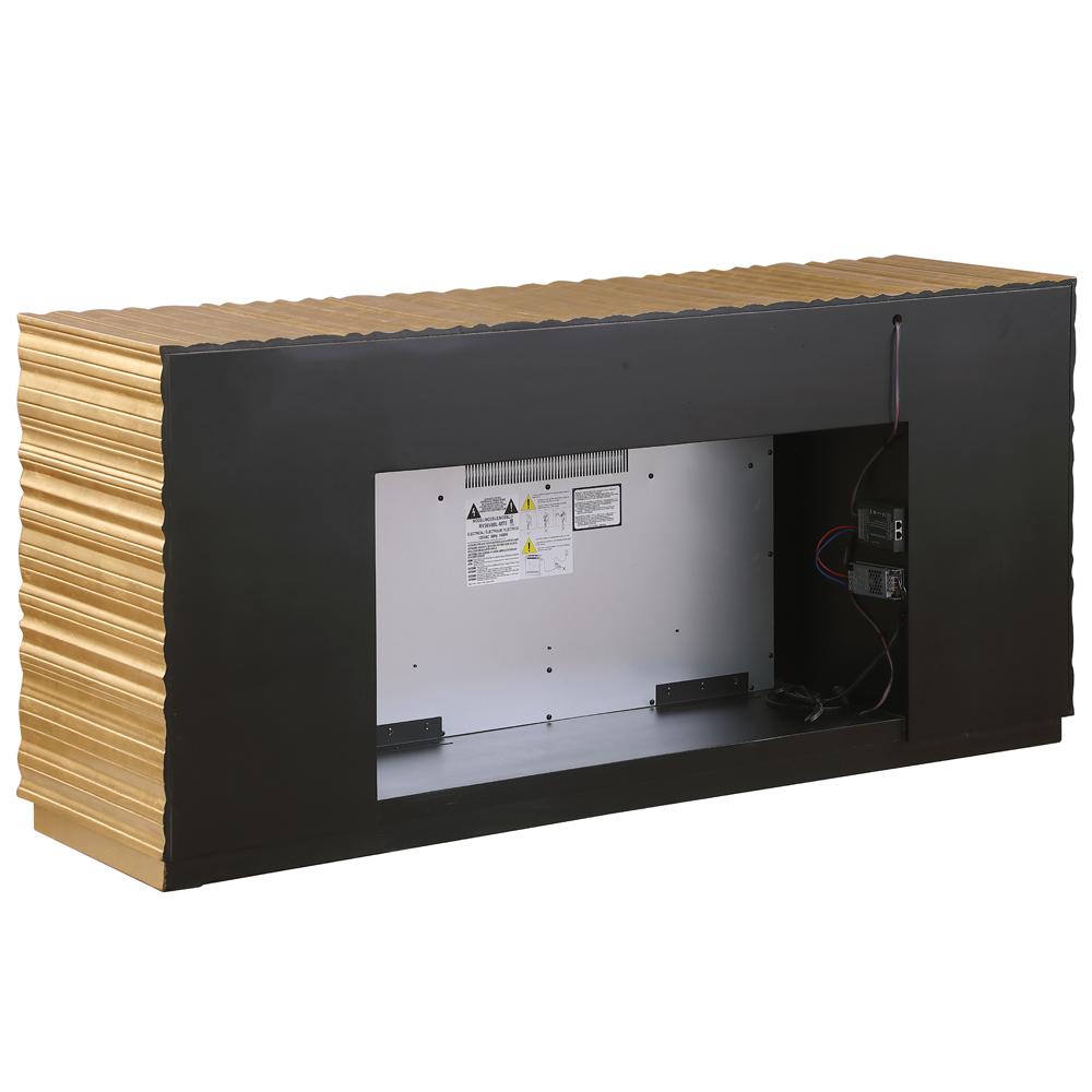 Tamzen Electric Fireplace in Gold. Picture 6
