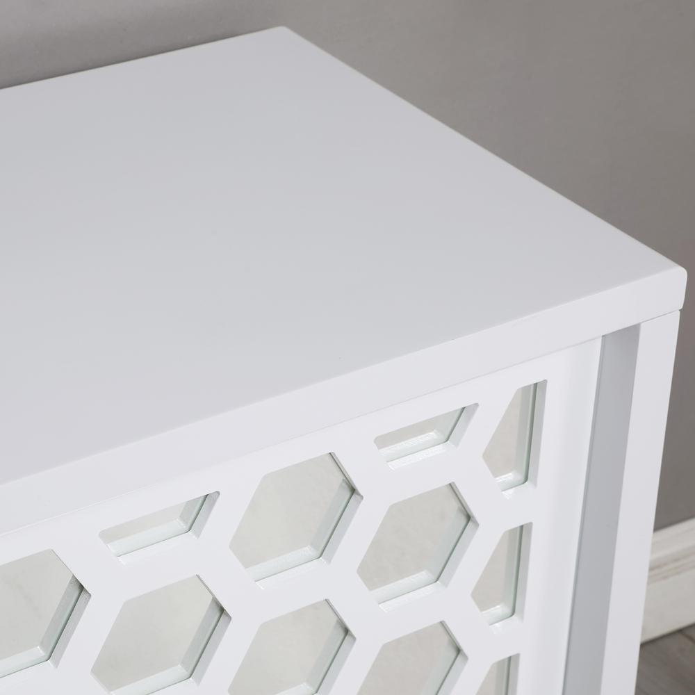 Valens 64" White with Gold Base Sideboard. Picture 6