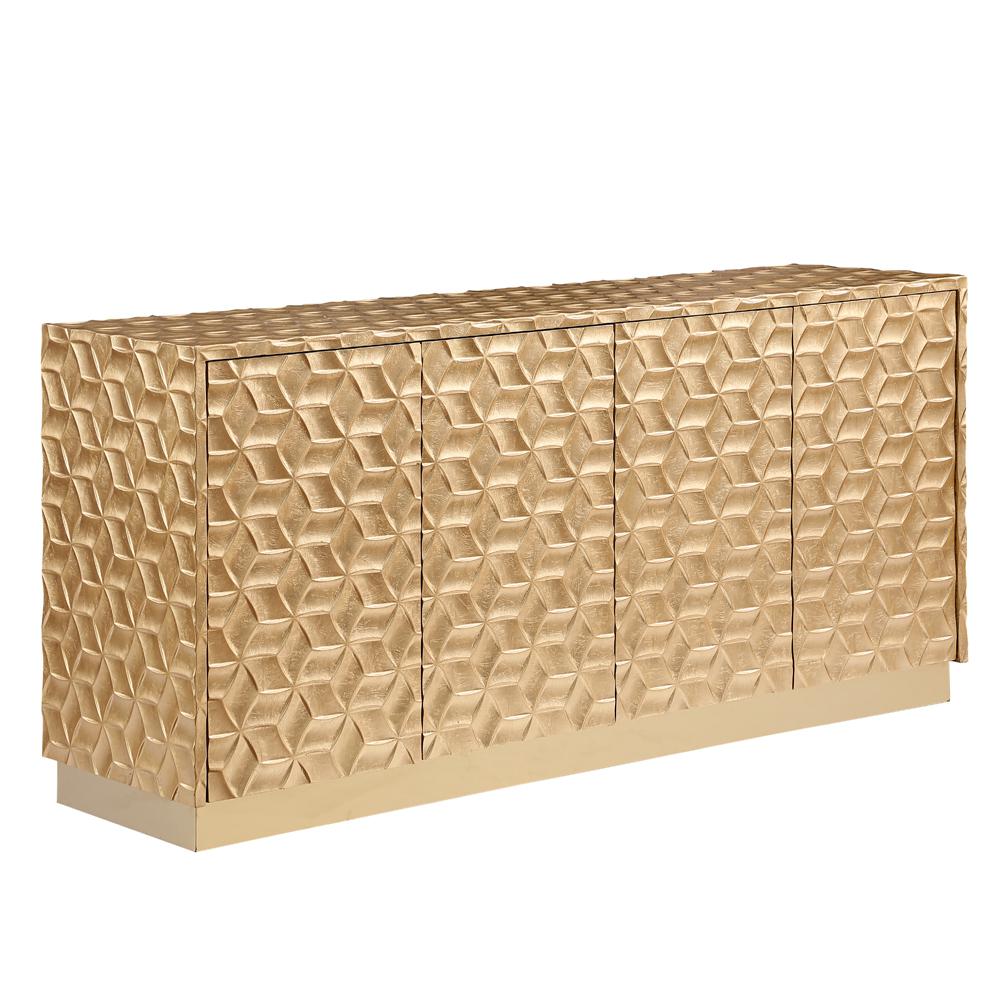 Ferdi 65" Gold Sideboard. Picture 1