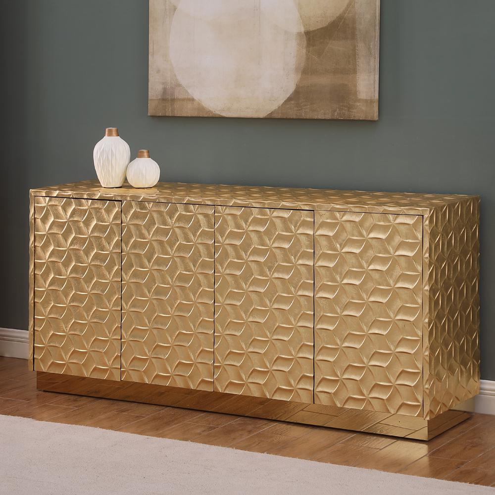 Ferdi 65" Gold Sideboard. Picture 7