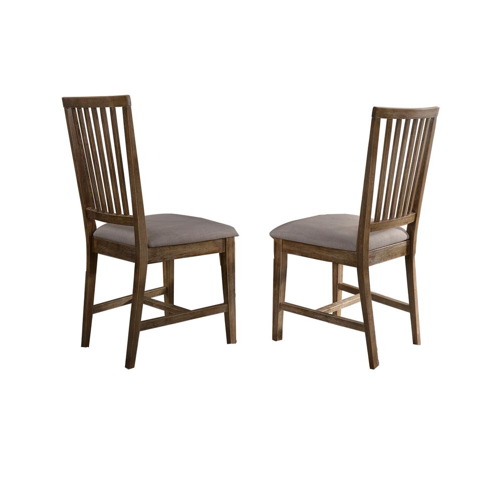 Best Master Furniture Venus 19" Wood Dining Chair in Natural Oak (Set of 2). Picture 1