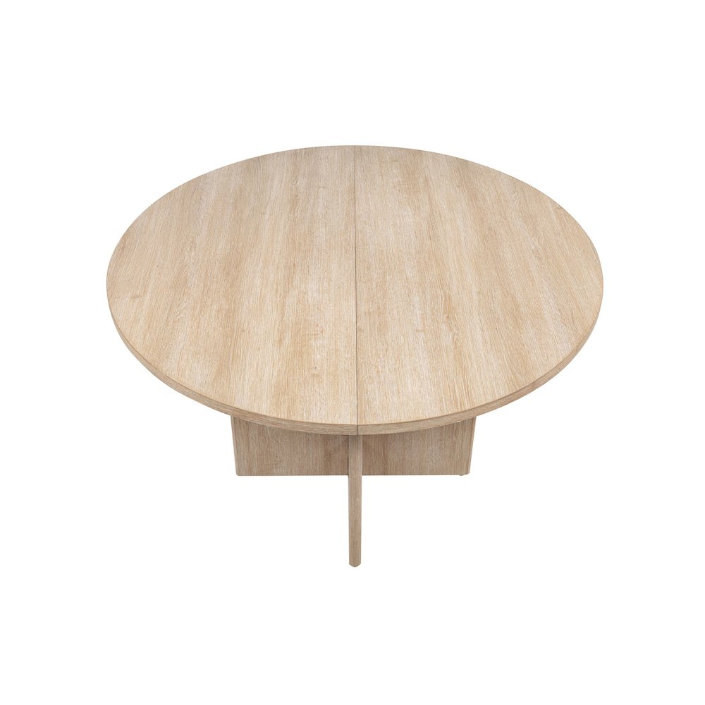 Camden Round Dining Table, Light Oak. Picture 3