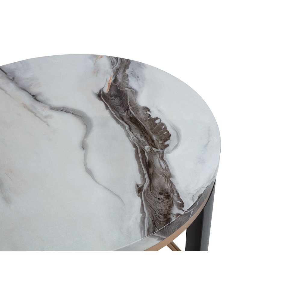 Tvano End Table , Icelandic Ivory. Picture 3