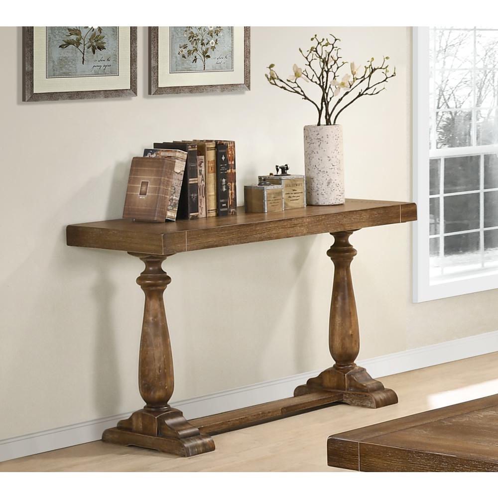 Amy Driftwood Sofa Table. Picture 2