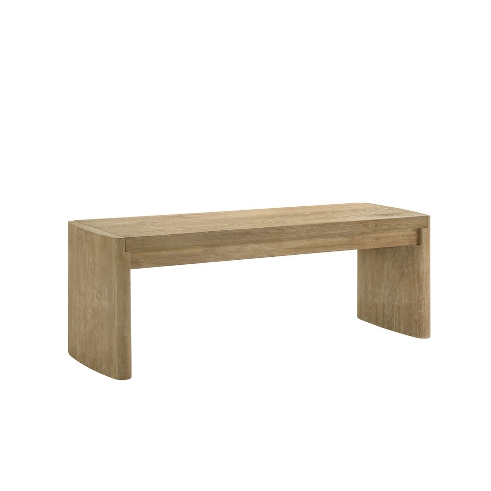 Bristol Mid-Century Dining Bench, Kepler Driftwood. Picture 1