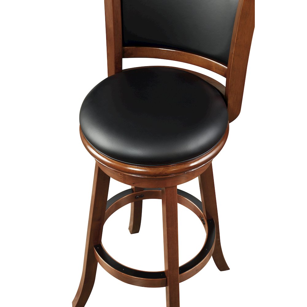 Augusta Swivel Extra Tall Bar Stool - Cherry. Picture 9