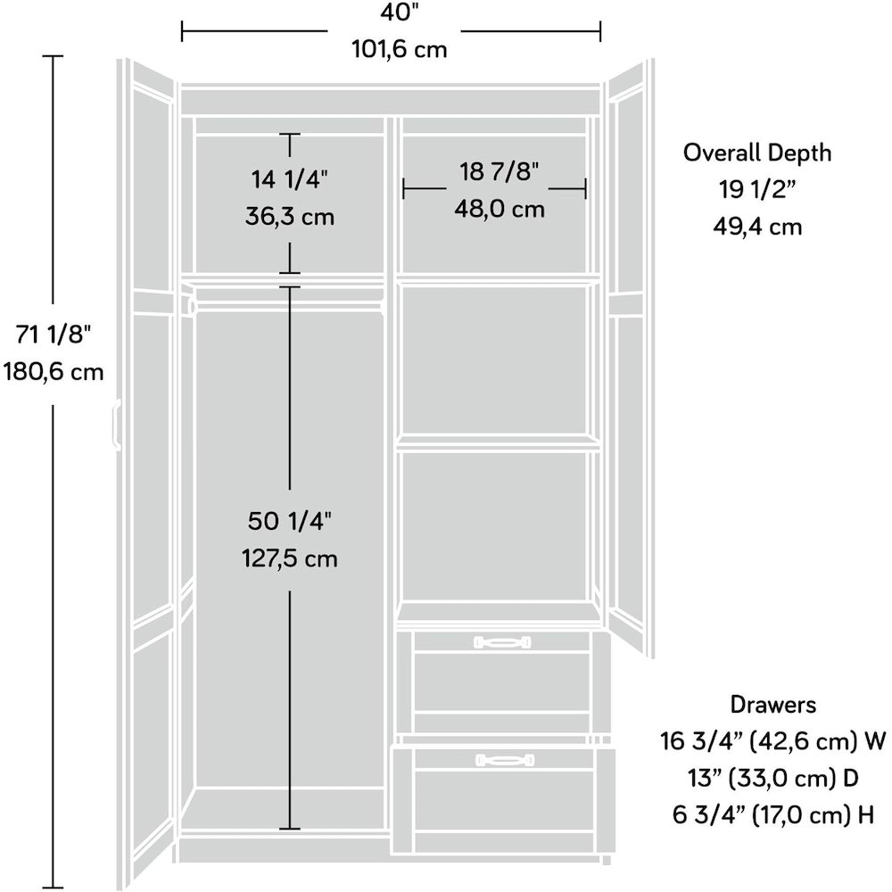 Miscellaneous Storage Storage Armoire, Raven Oak finish. Picture 6
