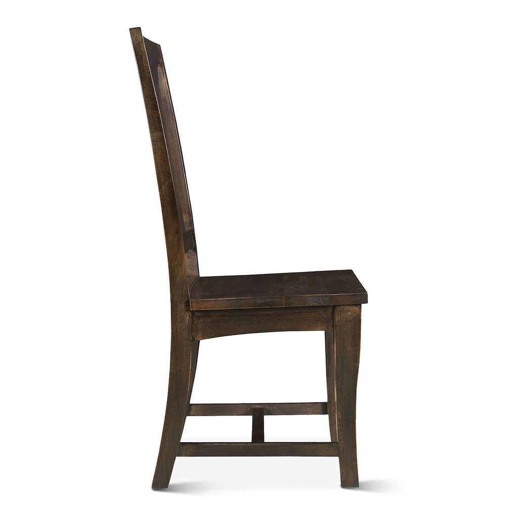 Toulon Dining Chair in Vintage Brown Finish. Picture 4
