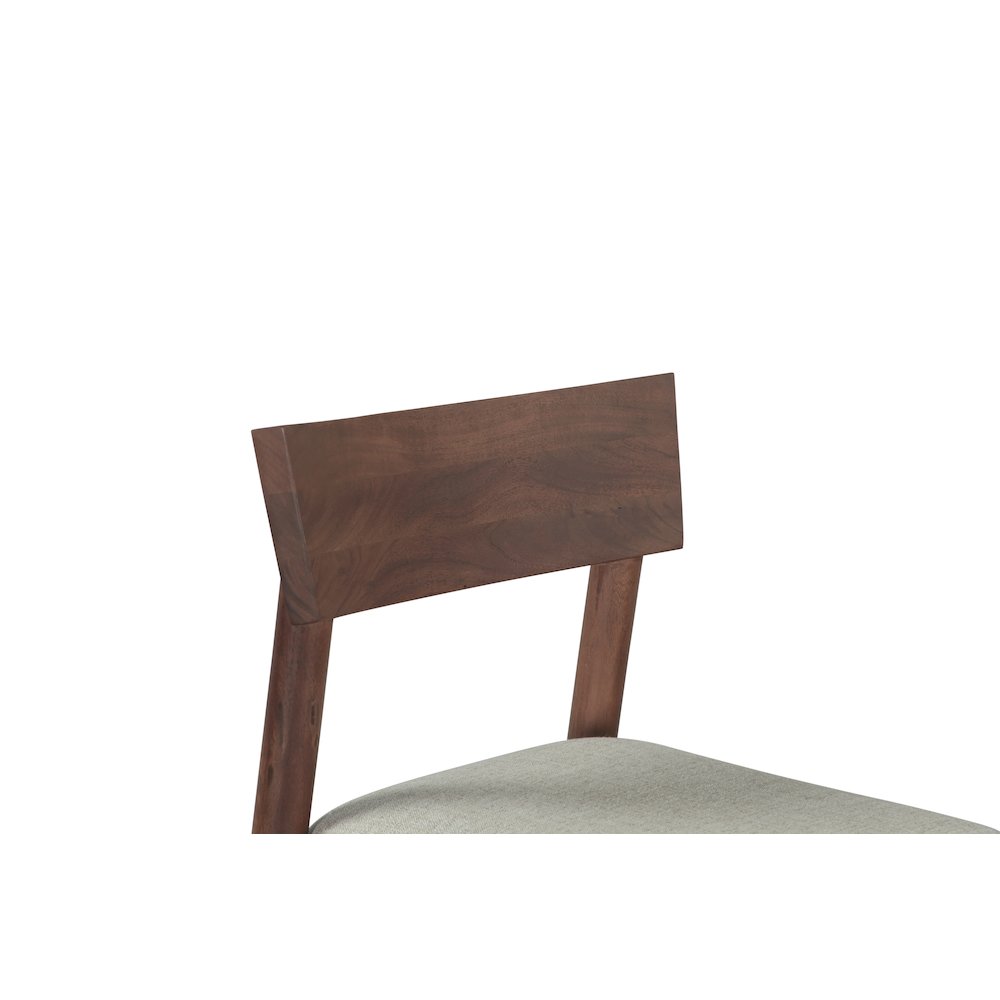 Hampton Upholstered Counter Chair in Walnut. Picture 4