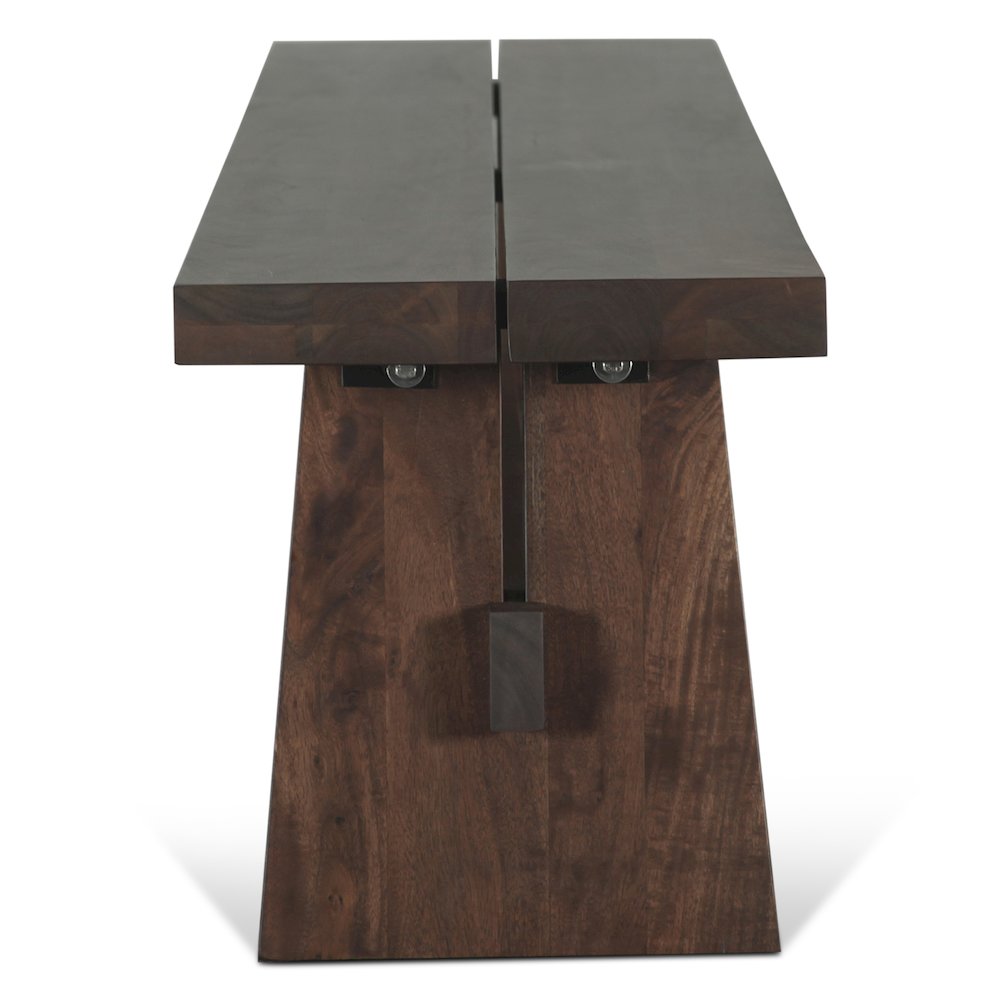 Acadia 79" Bench in Coffee Bean. Picture 5