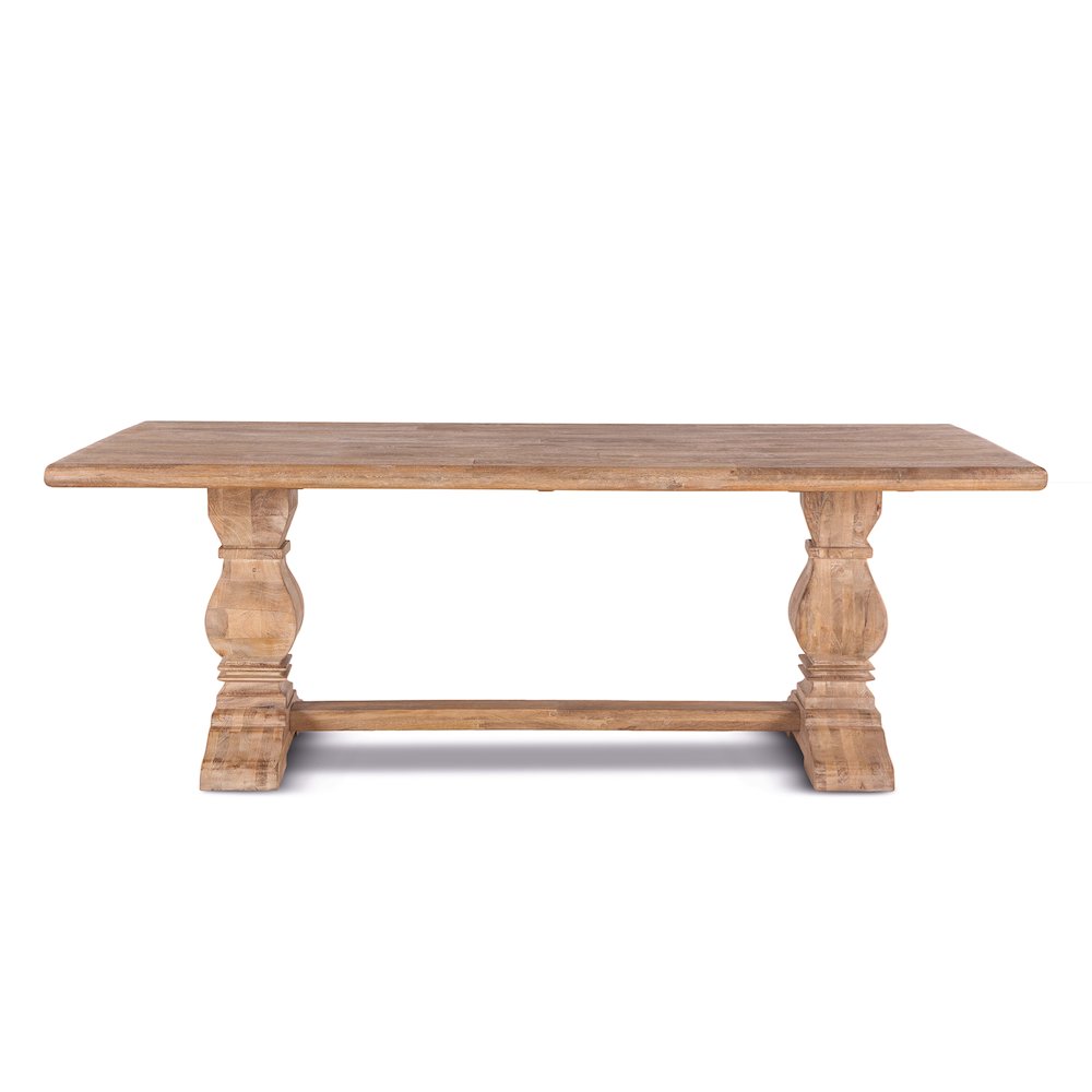 Pengrove 84-Inch Rectangle Mango Wood Dining Table in Antique Oak Finish. Picture 1