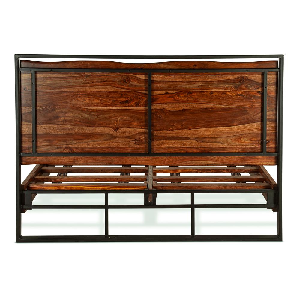 Elliston King Bed in Sheesham with Natural Finish. Picture 5