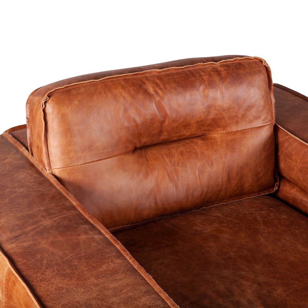 Chiavari Armchair in Vintage Cognac Leather. Picture 2