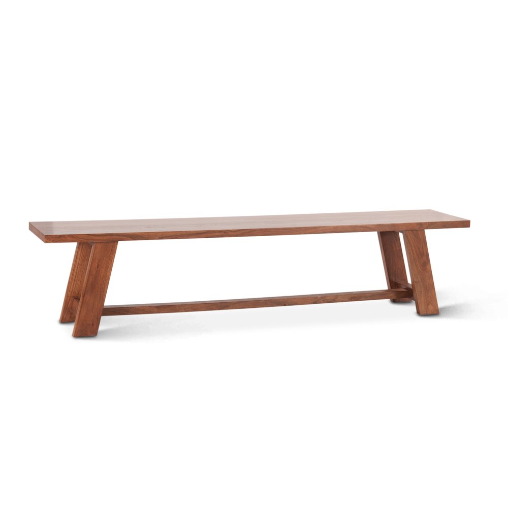 Stavanger 80" Bench in Cinnamon Brown Finish. Picture 1