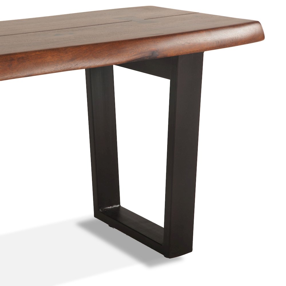 Belfrie 56" Bench in Acacia with Walnut Finish. Picture 2