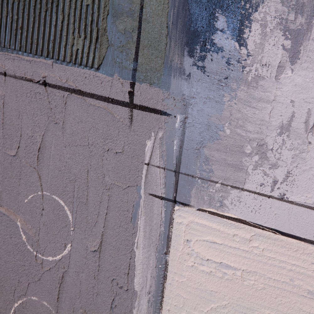 Parallel Horizons Hand Painted Framed Diptych. Picture 3