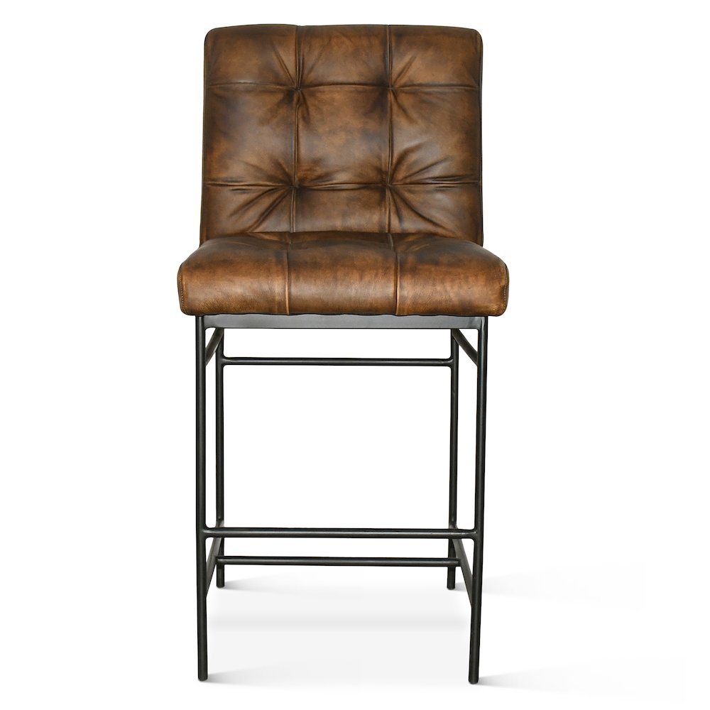 Brisbane Stockton Counter Chair In Antique Whiskey. Picture 1