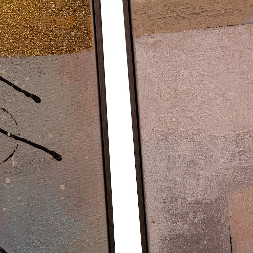 Echoes in Motion Hand Painted Framed Diptych. Picture 7