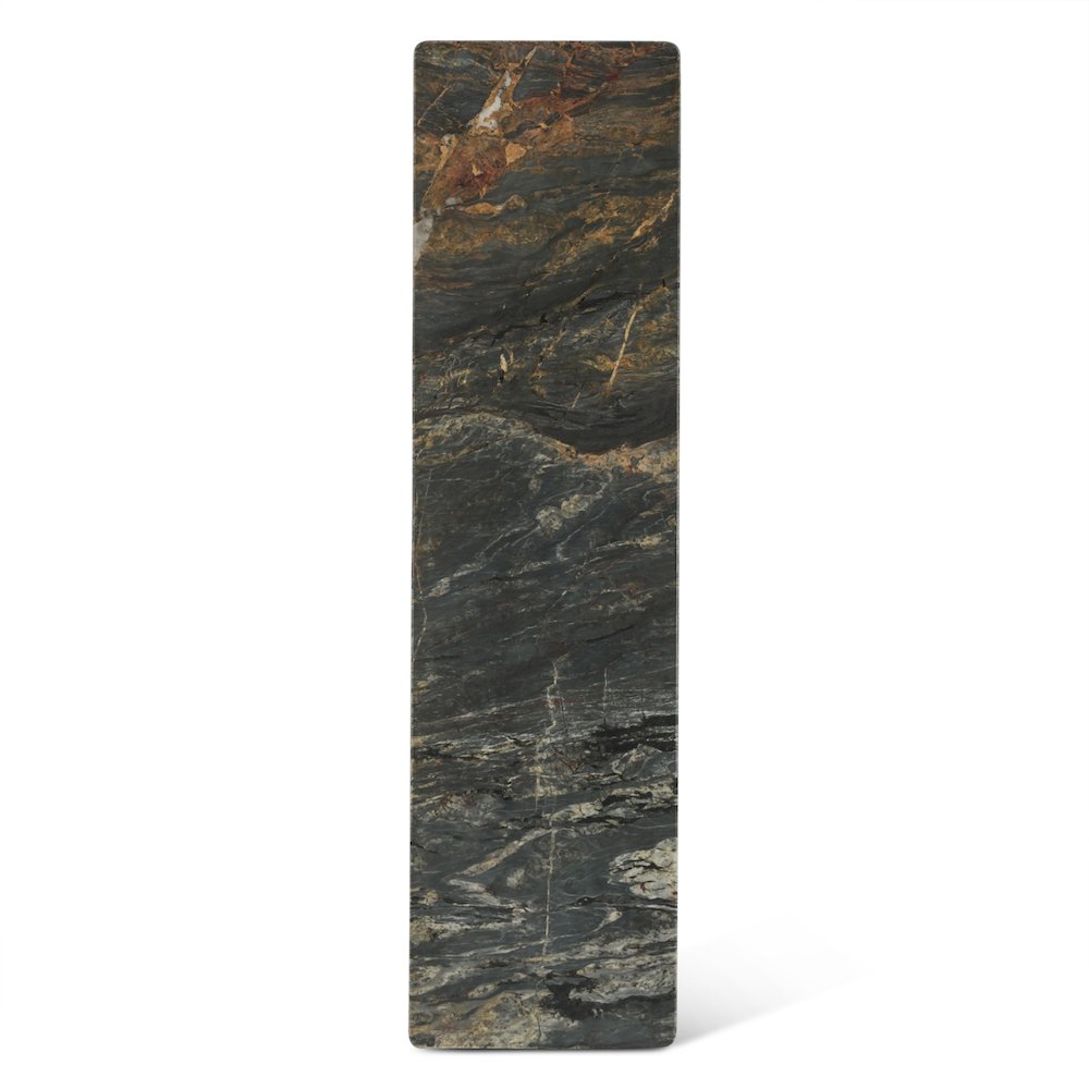 Caldera Console Table with Lava Marble and Dark Oak Base. Picture 2