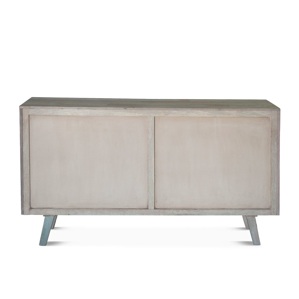 Cordoba 61" Sideboard in Reclaimed Wood with Vintage Teal Finish. Picture 9