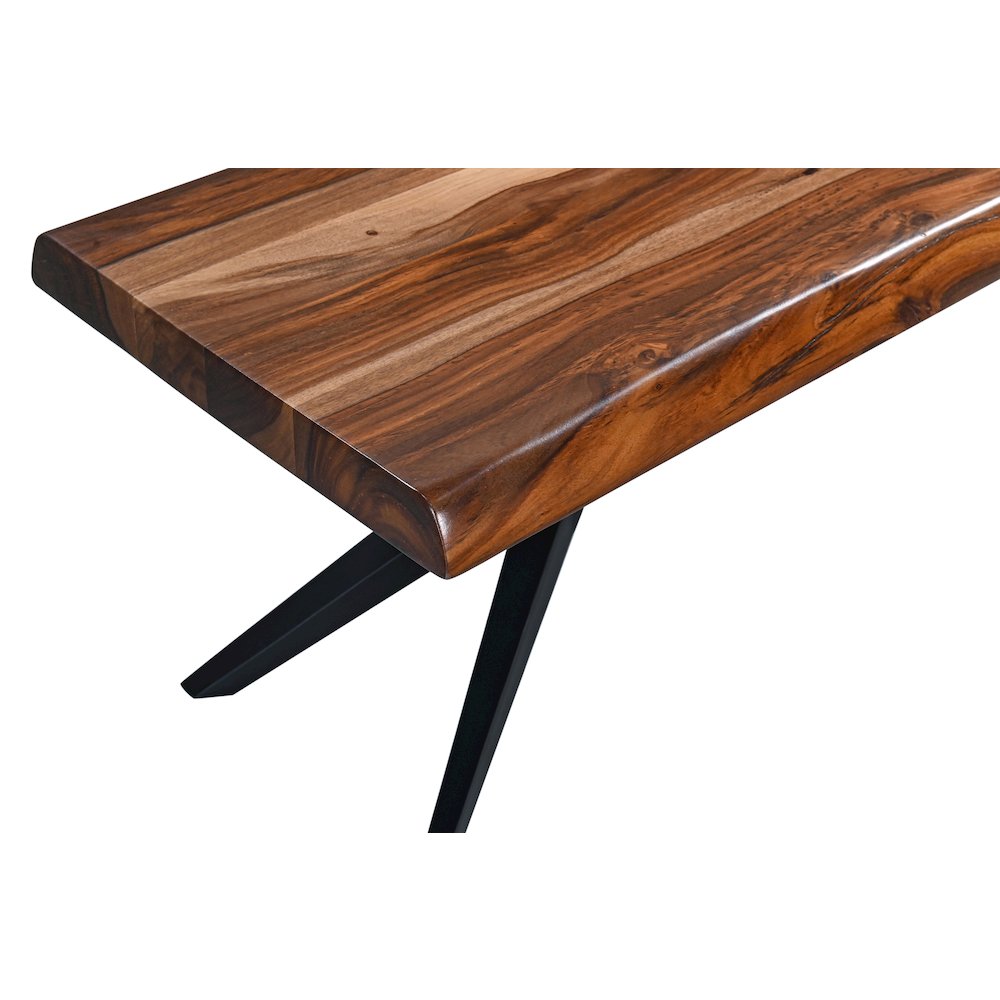 Rosewood 68" Bench in Natural Sheesham. Picture 3