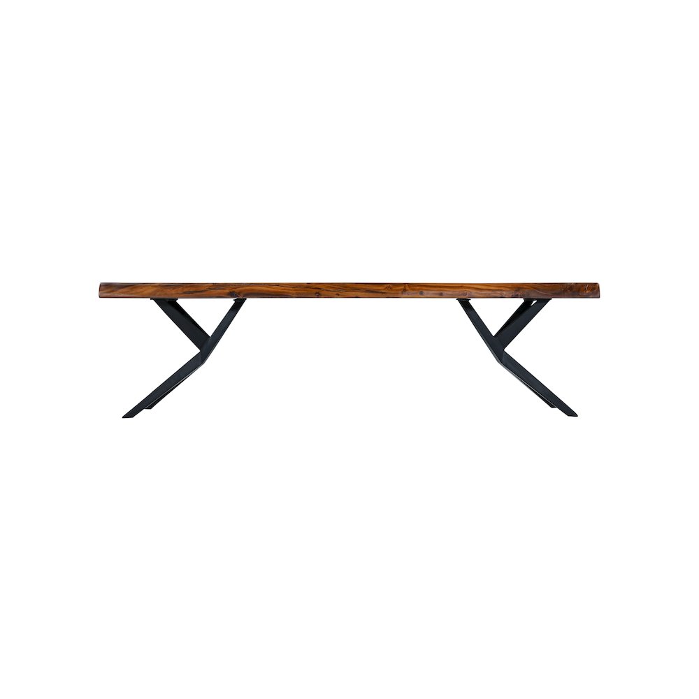 Rosewood 68" Bench in Natural Sheesham. Picture 7