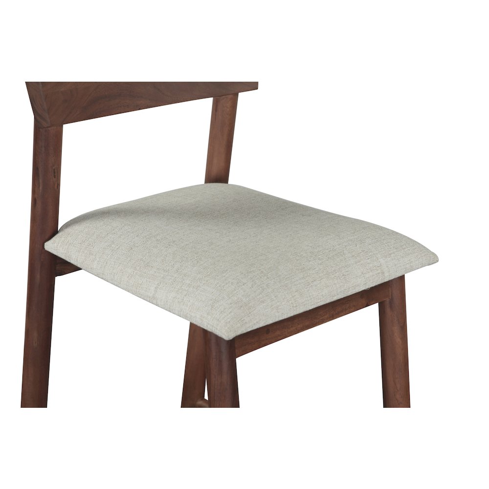 Hampton Upholstered Counter Chair in Walnut. Picture 5