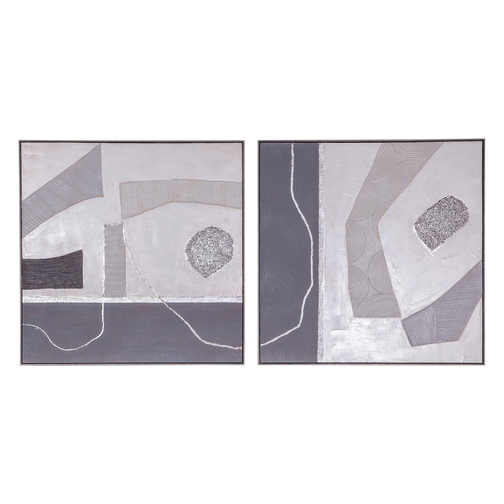 Urban Essence Hand Painted Framed Diptych. Picture 2