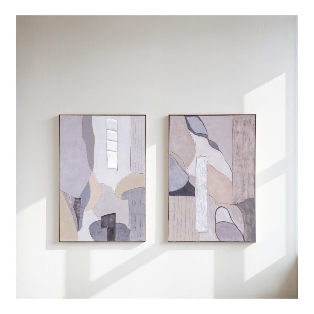Shifting Visions Hand Painted Framed Diptych. Picture 5