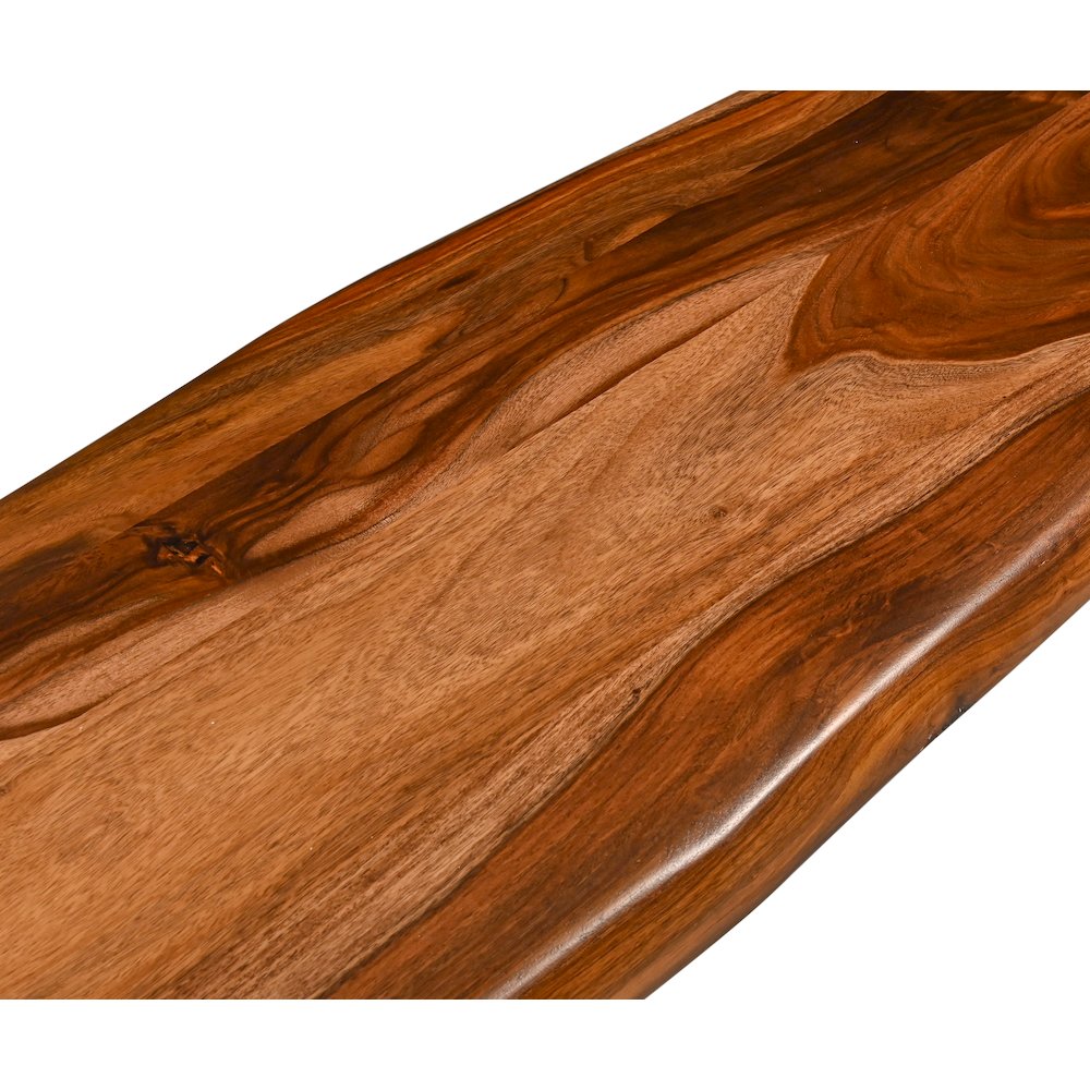 Rosewood 90" Bench in Natural Sheesham. Picture 4