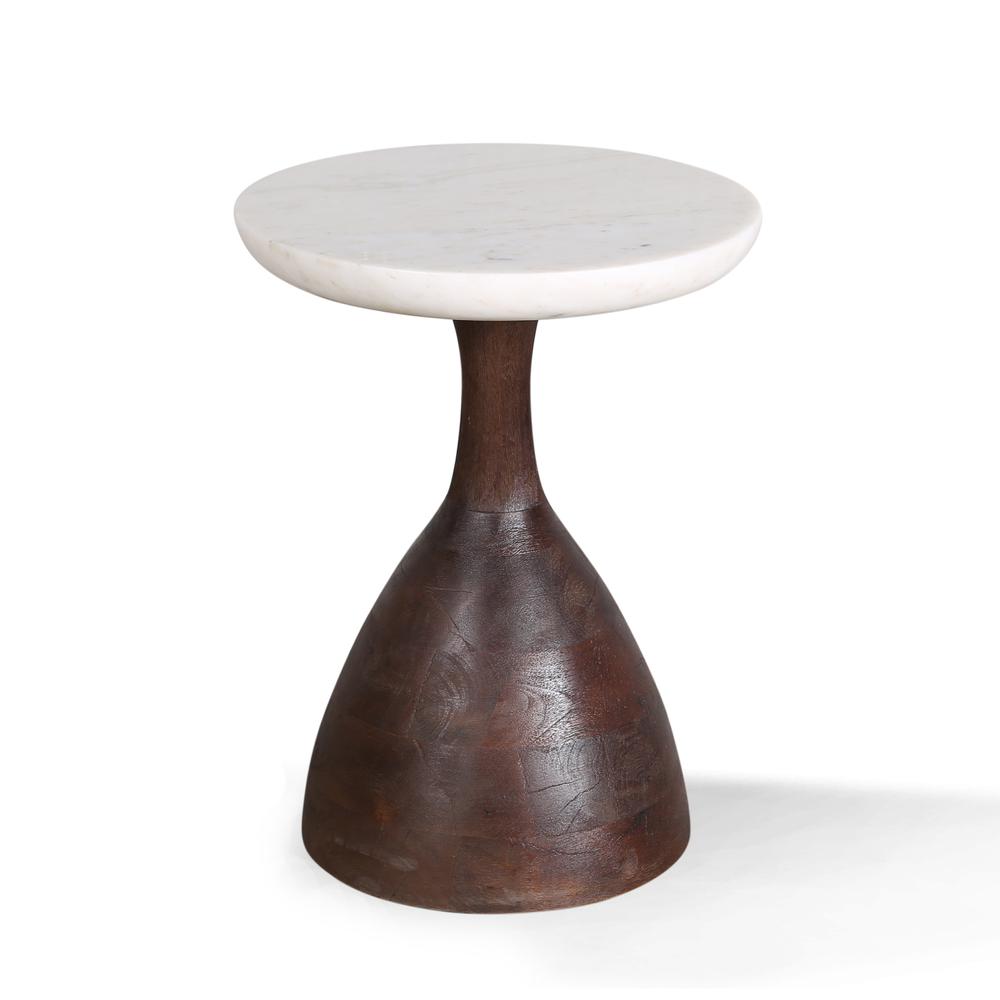 Palm Desert Modern Marble Side Table. Picture 6