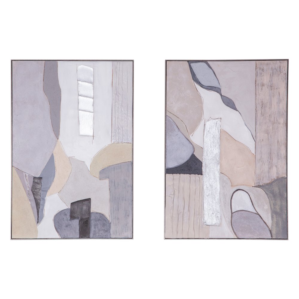 Shifting Visions Hand Painted Framed Diptych. Picture 2