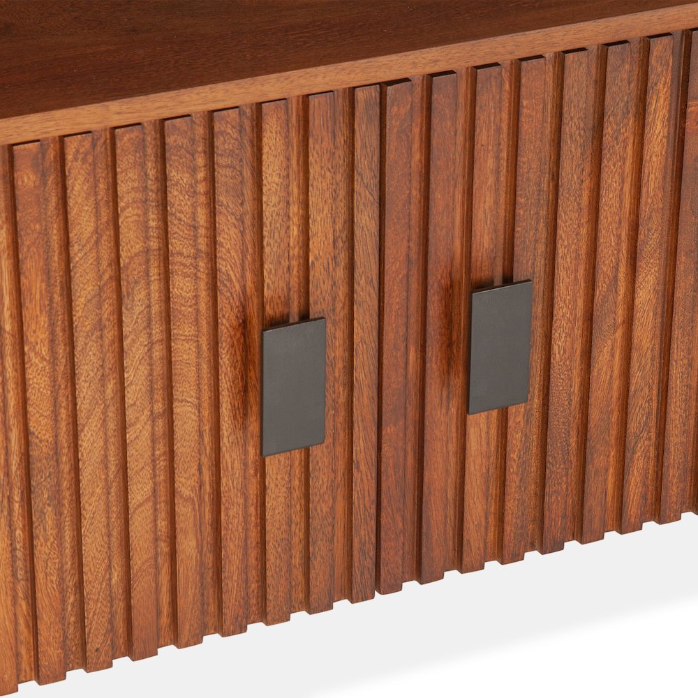 Halden 67" Plasma Cabinet Pecan Brown. Picture 6