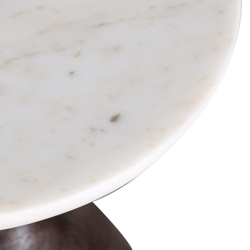Palm Desert Modern Marble Side Table. Picture 4
