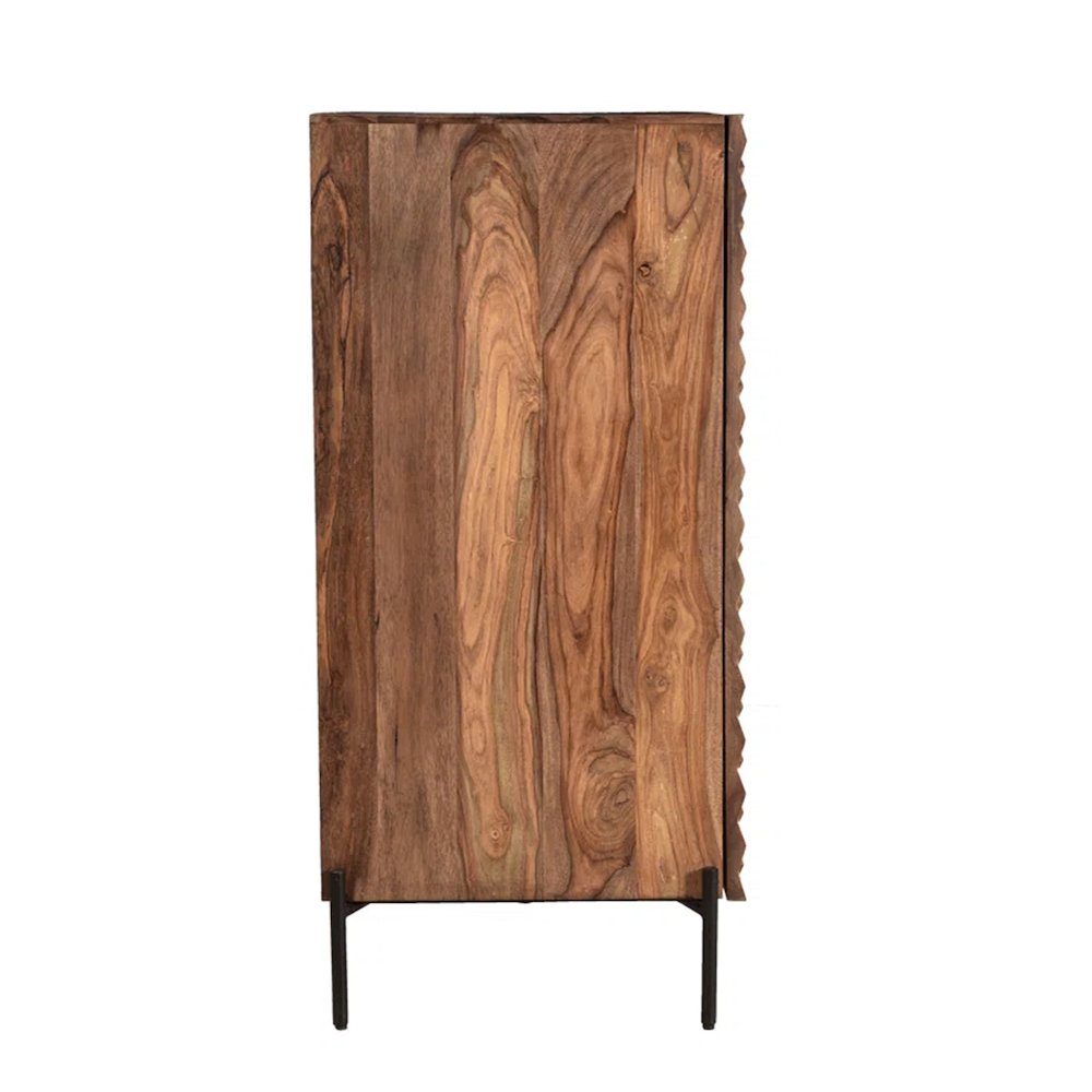 Acres 39" Bar Cabinet in Carved Brownstone. Picture 3