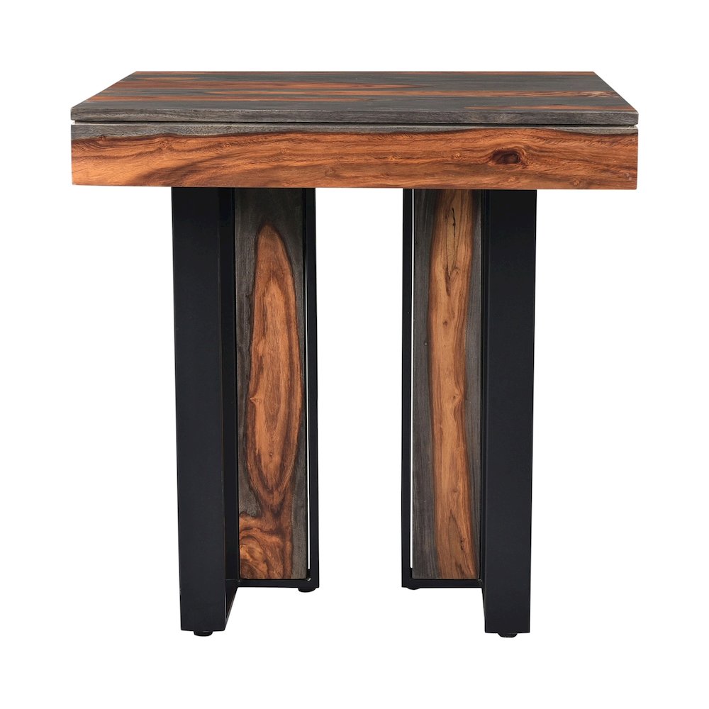 Summit 26" End Table in Capri Sheesham. Picture 1