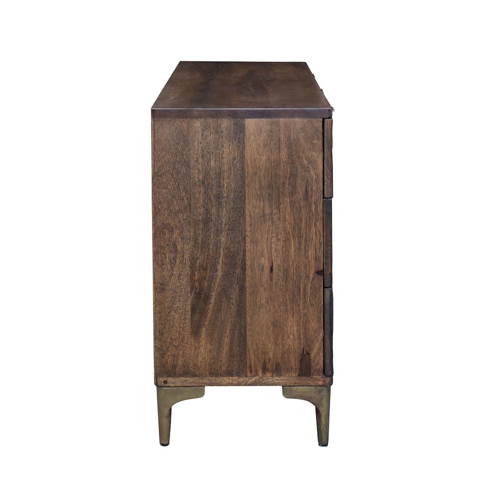 Vallarta 60-Inch Two Tone Mango Wood Dresser. Picture 4