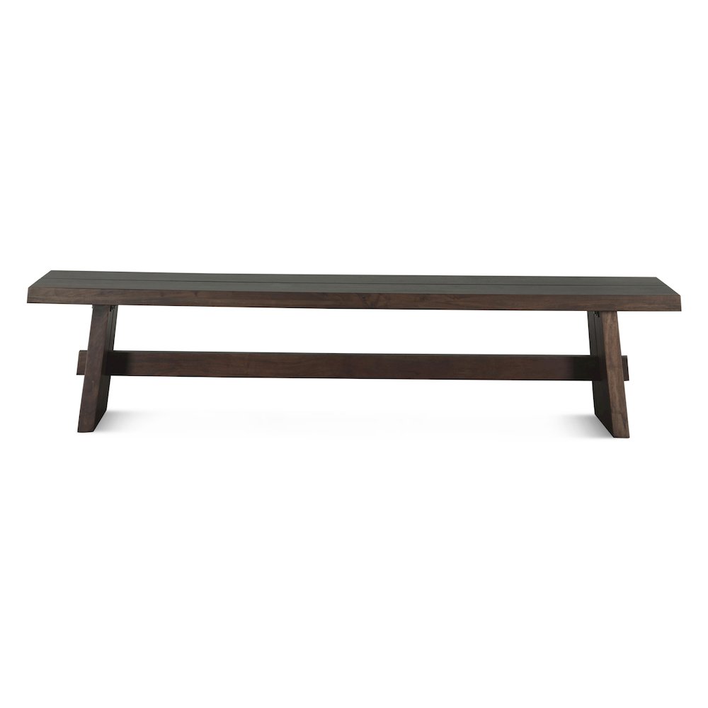 Acadia 79" Bench in Coffee Bean. Picture 6