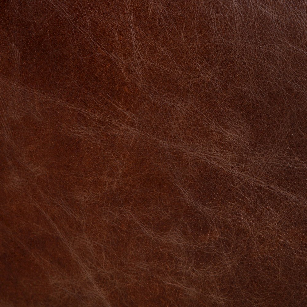 Chiavari Leather Sofa in Geisha Brown. Picture 4