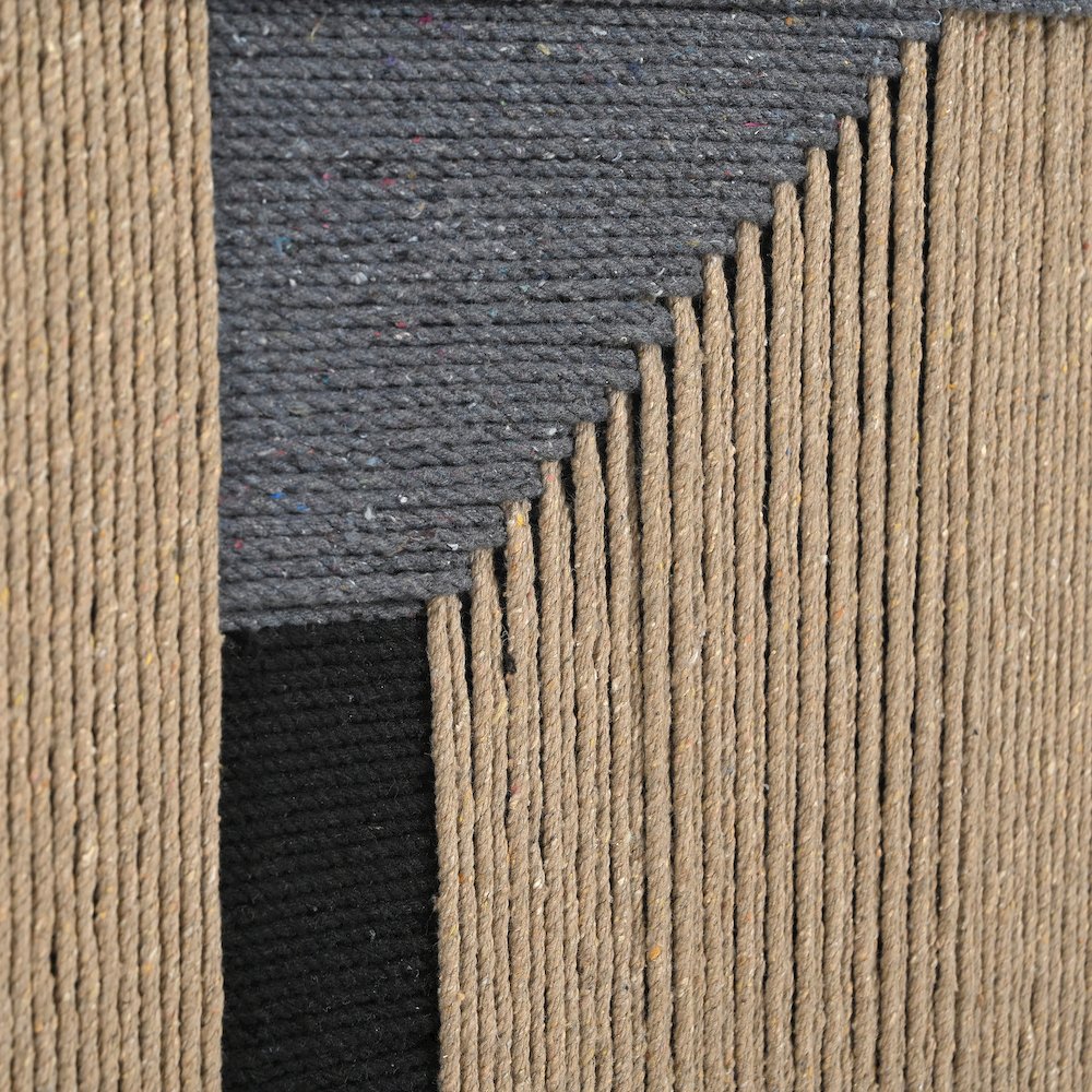 Delmar Woven Framed Art, Blue Grey. Picture 1