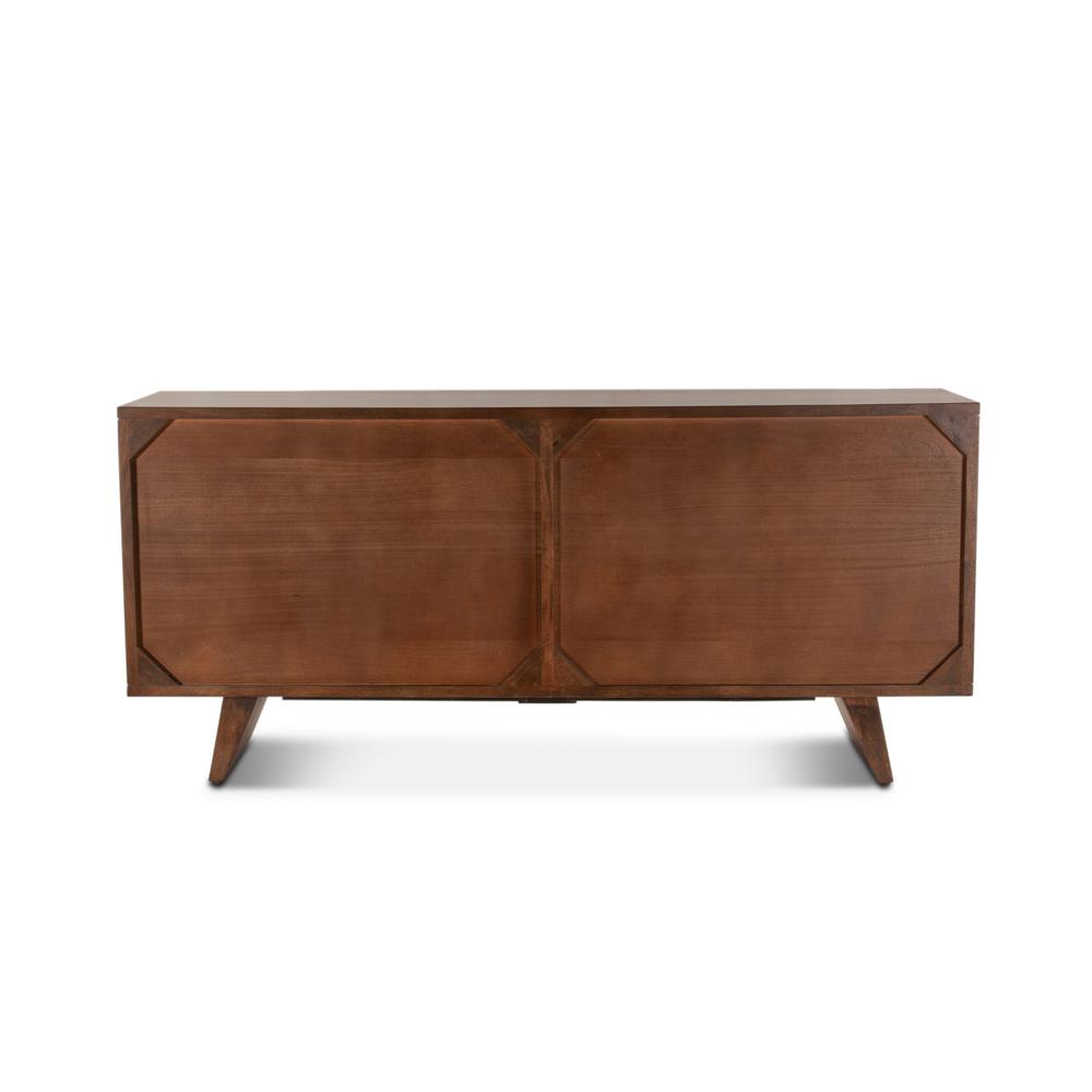 Lisbon 70" Mid-Century Sideboard in Matte Brown. Picture 7