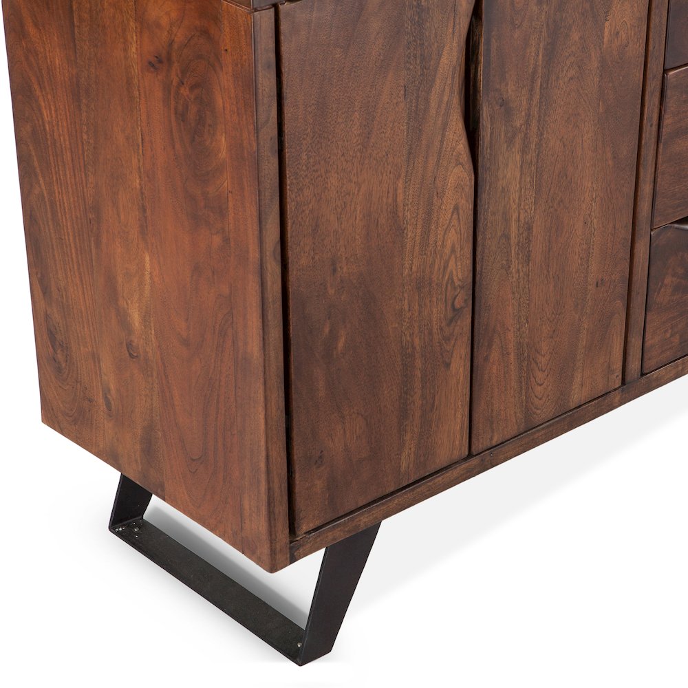 Nottingham 68-Inch Acacia Wood Sideboard in Walnut Finish. Picture 3