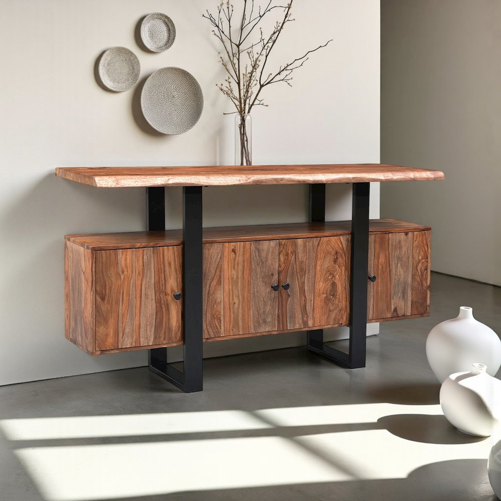 Acres 63" Media Cabinet in Brownstone. Picture 7