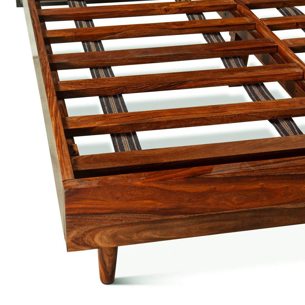 Elliston King Bed in Sheesham with Natural Finish. Picture 3