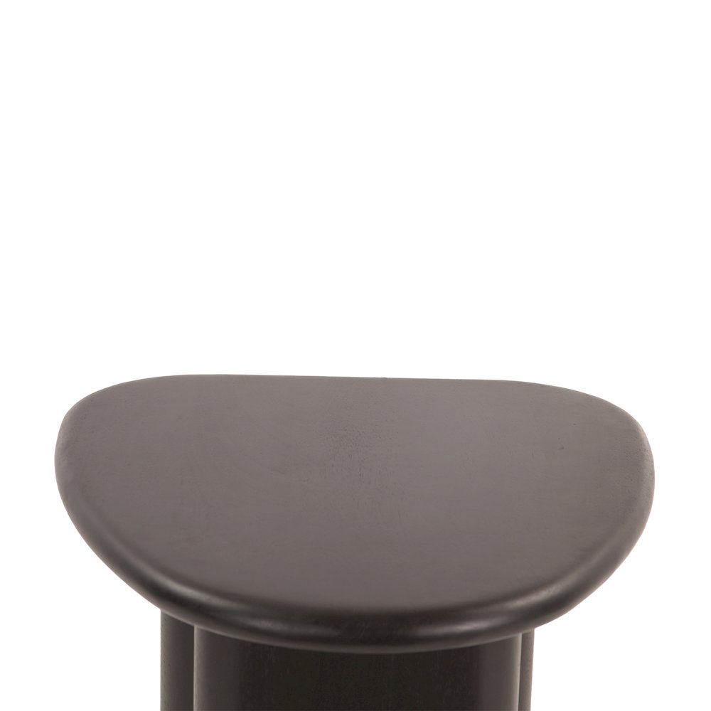 Oslo 26" Side Table in Black Mango Wood. Picture 5