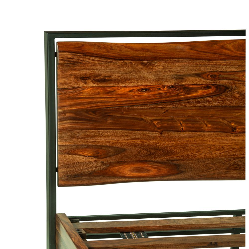 Elliston King Bed in Sheesham with Natural Finish. Picture 2
